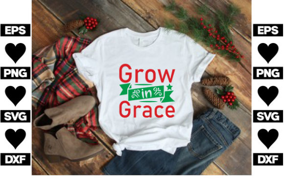 Christmas Jesus SVG Design, Grow in Grac