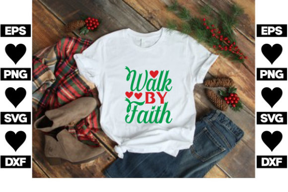 Christmas Jesus SVG Designs for Walk by Faith