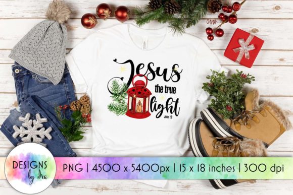 Jesus the True Light Religious Print: A Gentle Guide to Faith-Filled Decor