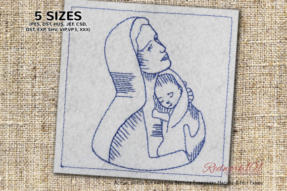 Mary Holding Baby Jesus Redwork: A Practical Guide to This Classic Embroidery Design